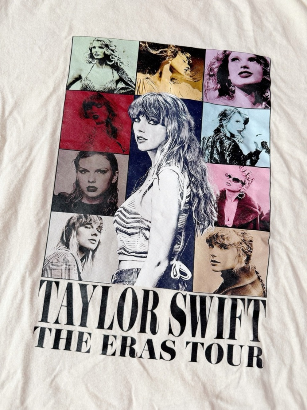 Comfort Colors Women Cream Taylor Swift Eras Tour Concert Cotton T-Shirt MEDIUM